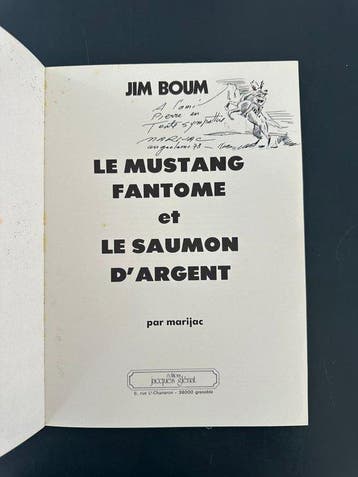 Le Mustang fantôme + dédicace - C - 1 Album - EO - 1977, Nieuw