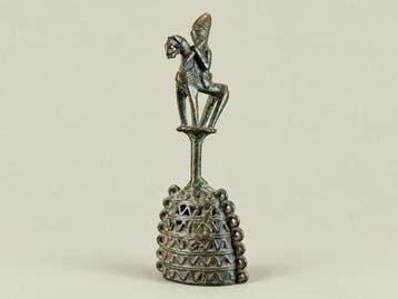 Functional Bell with Rider Figure - Beeld - Dogon - Mali