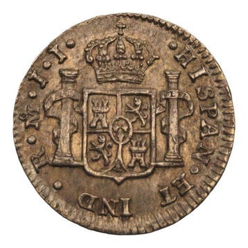 Spanje. Fernando VII. Medio Real 1815 México JJ