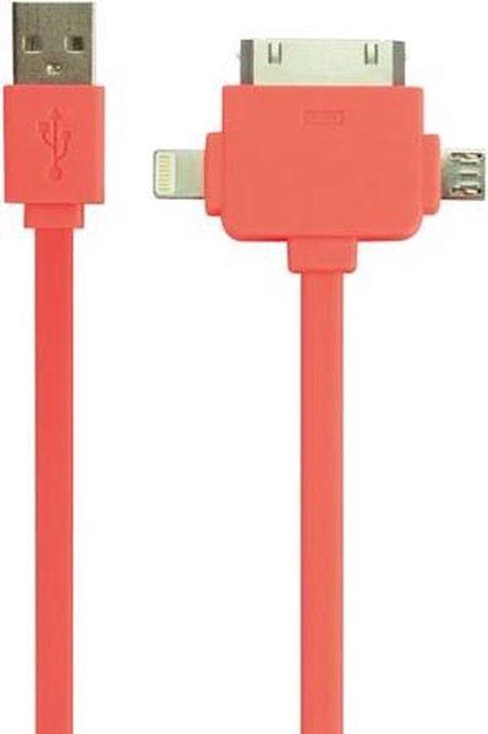 2dekans | 3-In-1 Usb 2.0-Laad-/Synchronisatiekabel, Informatique & Logiciels, Pc & Câble réseau, Enlèvement ou Envoi