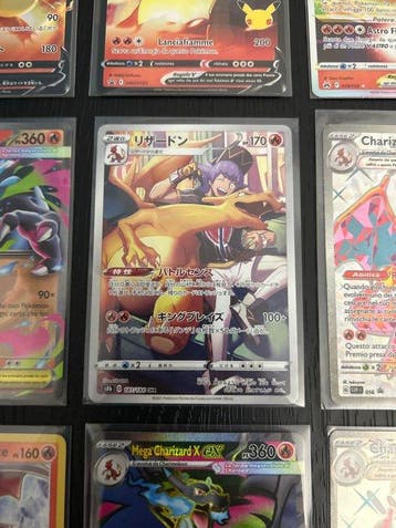 Pokémon - 9 Card - Charizard Full art, Alternate art, Promo, Nieuw