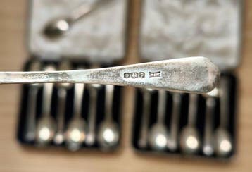 Lepel (16) - .925 zilver - Zilveren dessert spons