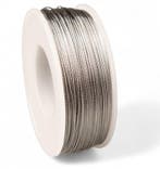 Staalkabel 0,5mm roestvaststaal 100 meter met dun laagje pvc, Verzenden, Nieuw