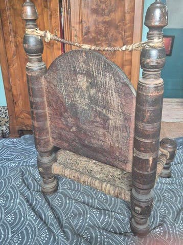 Swat valley chair - Pakistan - late 19th - early 20th
