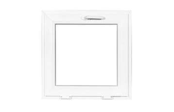 PVC kiep b60xh60 cm Antraciet, Gevelraam of Ruit, Minder dan 80 cm, Minder dan 80 cm, Nieuw