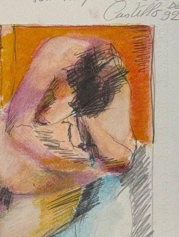 Marie-Angèle Castillo - Nu assis, Antiek en Kunst