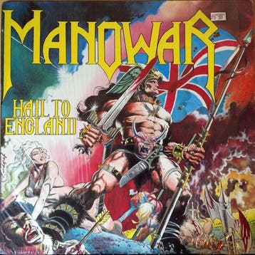 Manowar - Hail To England (LP 1984), Cd's en Dvd's, Vinyl | Hardrock en Metal, Verzenden, Zo goed als nieuw