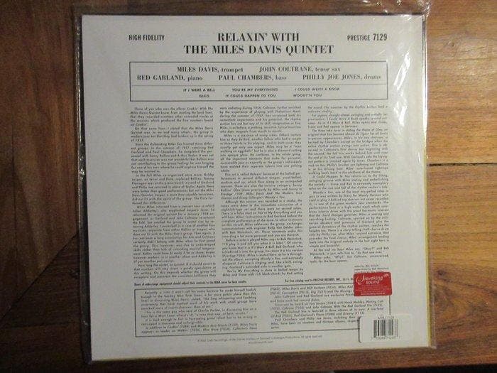 The Miles Davis Quintet - Relaxin With The Miles Davis, Cd's en Dvd's, Vinyl Singles