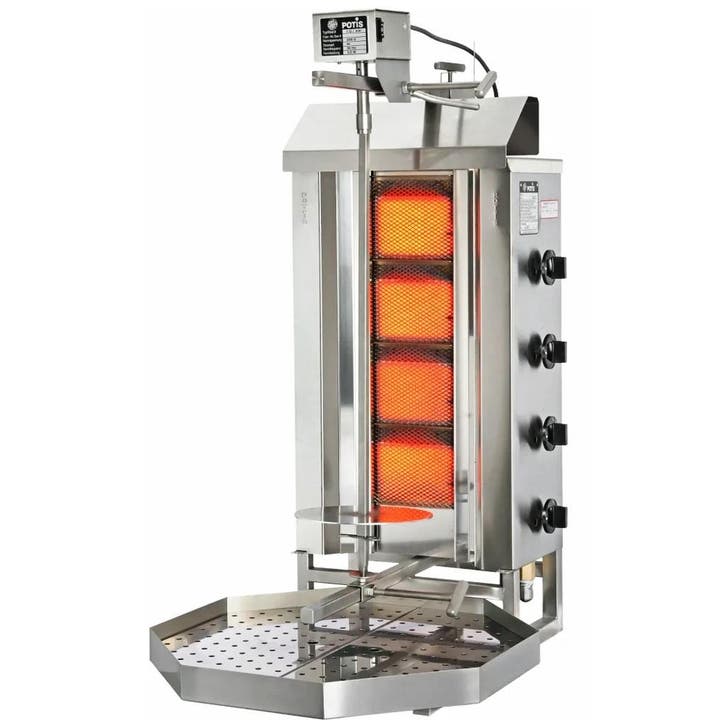 Dönergrill | STANDARD | Gas | 4 Branders | 7kW (4x 1.75kW), Zakelijke goederen, Horeca | Keukenapparatuur, Nieuw in verpakking