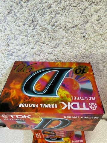 TDK - D-90 Cassette audio vierge, Nieuw