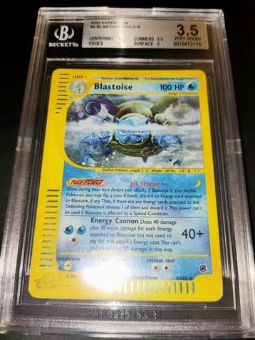 Pokémon - 1 Graded card - Blastoise 4/165 Foil - Beckett 3.5, Nieuw