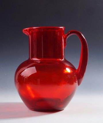 Aiguière - Bohême • décanteur soufflé librement • verre, Antiquités & Art