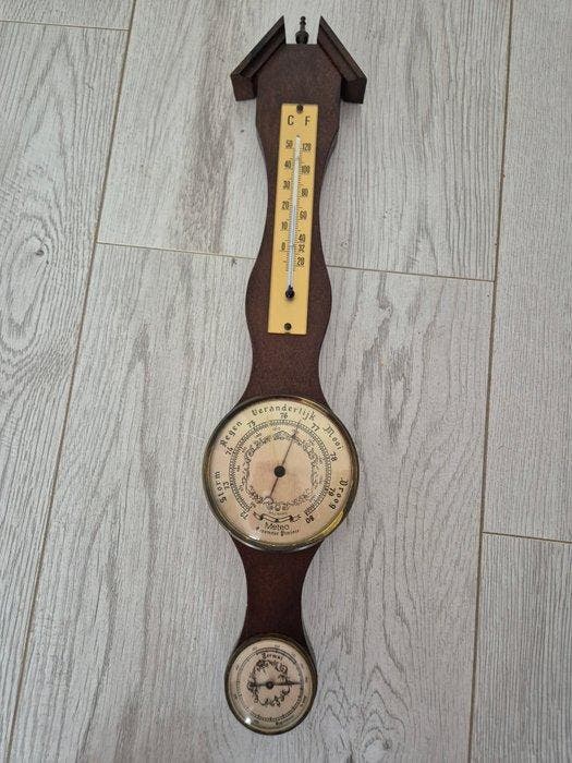 Aneroid barometer (3) - Bois, Antiek en Kunst, Curiosa en Brocante