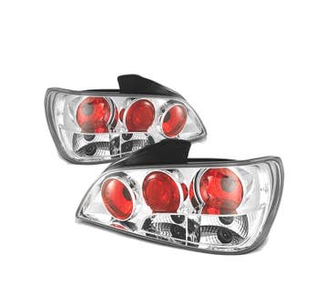 FEUX ARRIÈRE POUR PEUGEOT 406 95-99 STYLE LEXUS CHROMÉ, Verzenden
