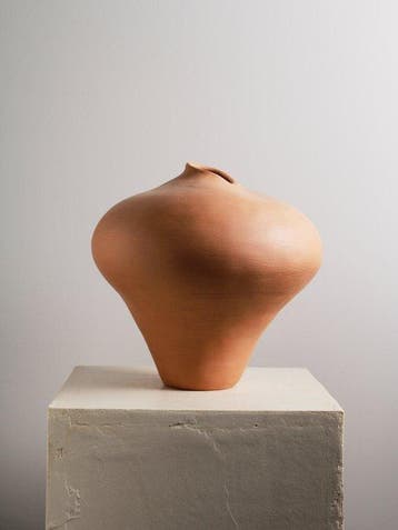 Valentina Cojocaru - Vaas - Aardewerk - Erosie