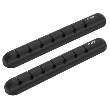 2-Pack Zelfklevende Kabelclips - 7 Clips Kabelbinder, Verzenden