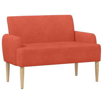 vidaXL Lovingseat met knoopge tuft Rood Oranje 116 x 67 x 81, Huis en Inrichting, Verzenden, Nieuw