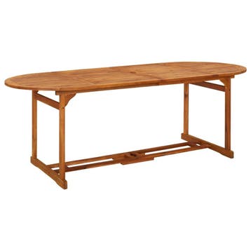 vidaXL Tuintafel 220x90x75 cm massief acaciahout, Verzenden