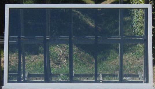 aluminum raam ,chassis , venster 185 x 107 wit, Doe-het-zelf en Bouw, Raamkozijnen en Schuifdeuren, Inclusief glas, Zo goed als nieuw