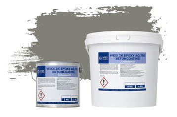 Wixx 2K Epoxy AQ 750 Betoncoating RAL 7023 | Betongrijs, Verzenden