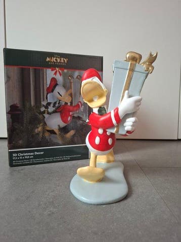Beeldje - Donald Duck gaat er vandoor met een kerst cadeau -, Verzamelen, Nieuw