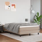 vidaXL Boxspring met matras kunstleer cappuccinokleurig, Verzenden, Nieuw