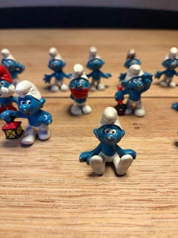 Schleich - Figuur - Smurfen figuren set (15) - Plastic, Hars