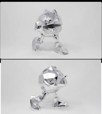 Richard Orlinski (1966) - Pac-Man Silver Chrome