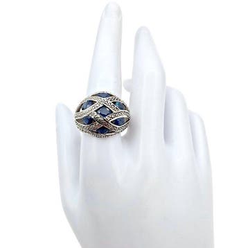 Zonder minimumprijs - Harry Ivens - Ring Zilver - Saffier