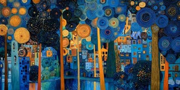 Felix van Horst - Circles of Color (XXL), Antiek en Kunst, Kunst | Schilderijen | Modern