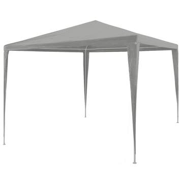 vidaXL Partytent Lichtgrijs 300 x 300 x 255 cm PE en staal, Verzenden