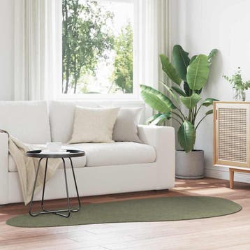vidaXL Tapijt HUARTE Bosgroen 100 x 200 cm Polyester, Maison & Meubles, Verzenden