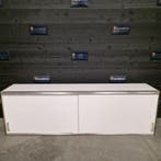Wandkast | 2 schuifdeuren | RVS met trespa | wit | 174 cm, Nieuw in verpakking