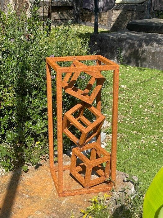 Ana Lucia B.M - Sculpture Corten - XL, Antiek en Kunst, Kunst | Designobjecten