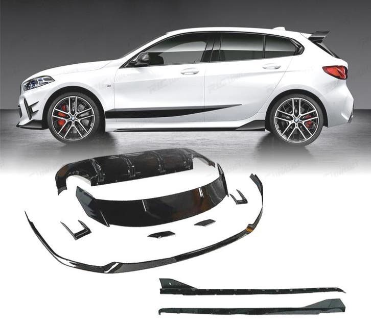 KIT AERO BMW F40 19- LOOK M PERFORMANCE NOIR BRILLANT, Auto-onderdelen, Carrosserie, Verzenden