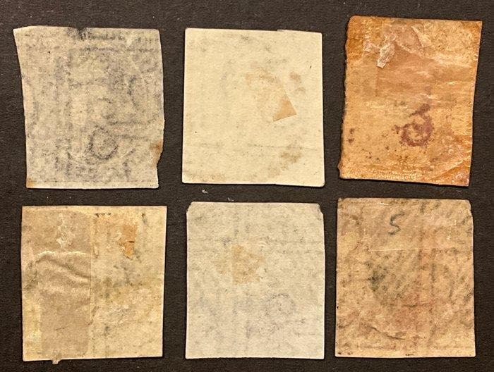 België 1849/1850 - Leopold 1 : Medaillon met watermerk in, Postzegels en Munten, Postzegels | Europa | België