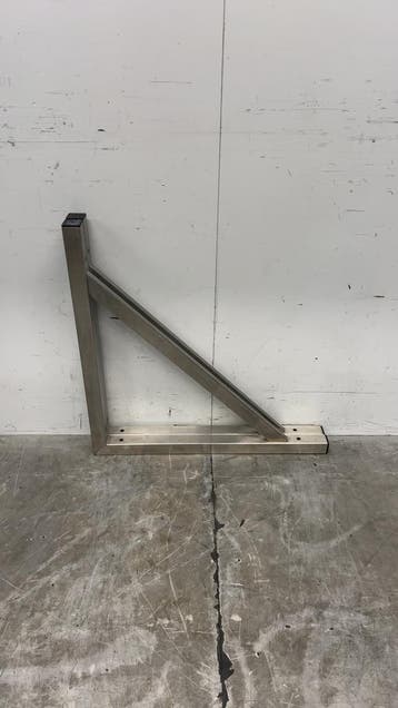 Lot de supports muraux en acier inoxydable 68 x 68 x 4 cm, Verzenden