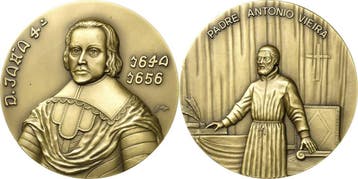Brons medaille ohne Jahr Portugal-medaille, Verzenden