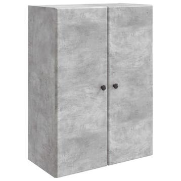 vidaXL Wandkast Betongrijs 66 x 34,5 x 90 cm Bewerkt hout, Verzenden