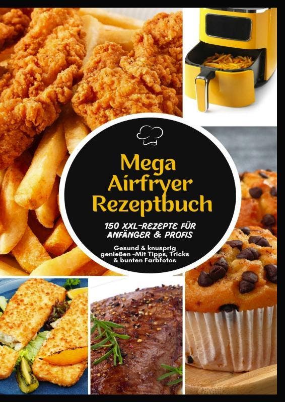 Mega Heißluftfritteuse Rezeptbuch: 150 Xxl-Rezepte Für Anfän, Livres, Livres Autre, Envoi