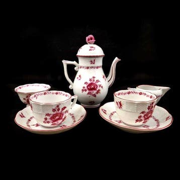 Herend - Koffieservies (7) - Porselein - Nanking Bouquet, Antiek en Kunst