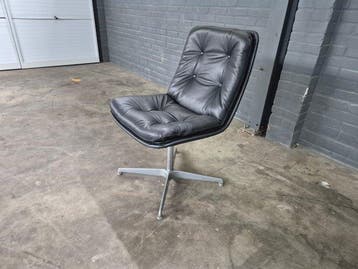 Artifort - Geoffrey D. Harcourt - Fauteuil - Hout, Leder,