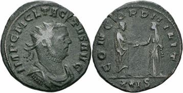 Roemisches Kaiserreich Tacitus Antoninian Siscia 275-276..., Verzenden