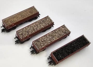 Minitrix N - 15208K - Modeltrein goederenwagon (4) - Vier, Nieuw