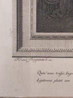 Honoré Fragonard (1732-1799) daprès-gravée par R. De Launay, Antiek en Kunst