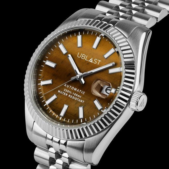 Ublast - Century - Tigers Eye Stone Dial - UBCEJA40TIG -, Bijoux, Sacs & Beauté, Montres | Hommes
