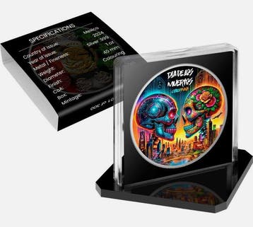 Mexique. 1 Onza 2024 Cyberpunk - Dia de los Muertos , 1 Oz