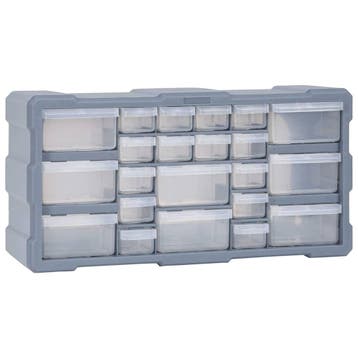 vidaXL Organiser met 22 lades 49x16x25,5 cm, Verzenden