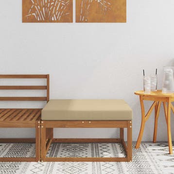 vidaXL Buiten Voetenbank Naturel, Tuin en Terras, Verzenden, Nieuw