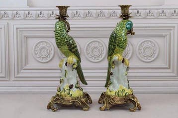 sculptuur, An Elegant High-End Set of Bronze-Mounted